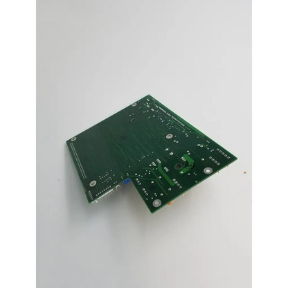 Green rectangular star medical distribution board with silver solder points and component slots for electronics assembly