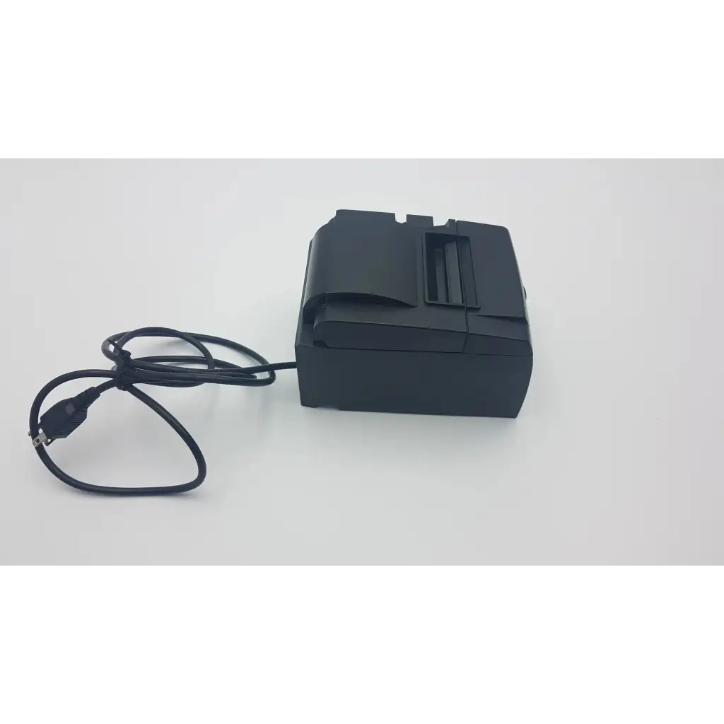 Black star tsp100 future prnt thermal receipt printer with coiled power cable designed for fast printing tasks