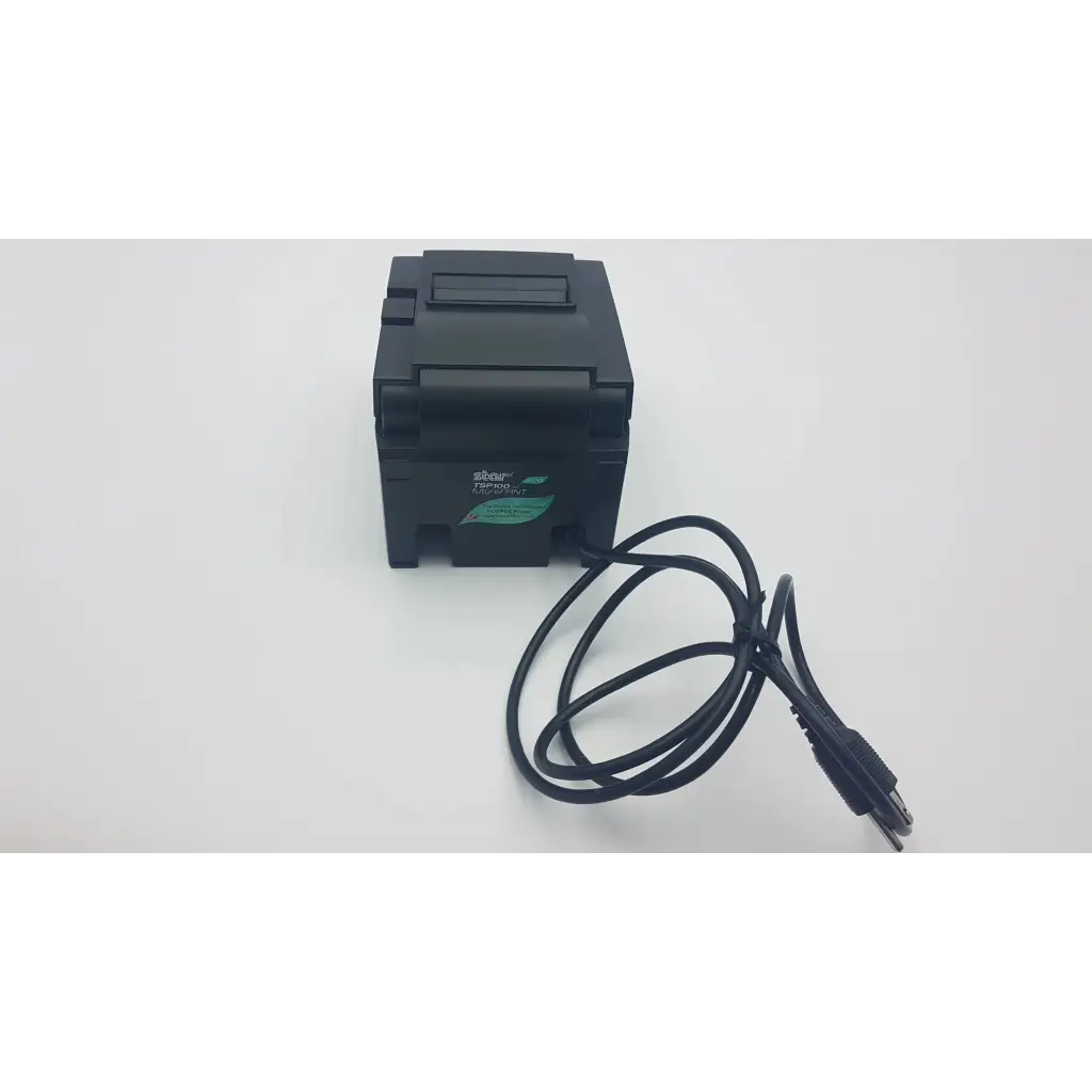 Black star tsp100 future prnt thermal receipt printer with coiled usb cable for fast reliable printing