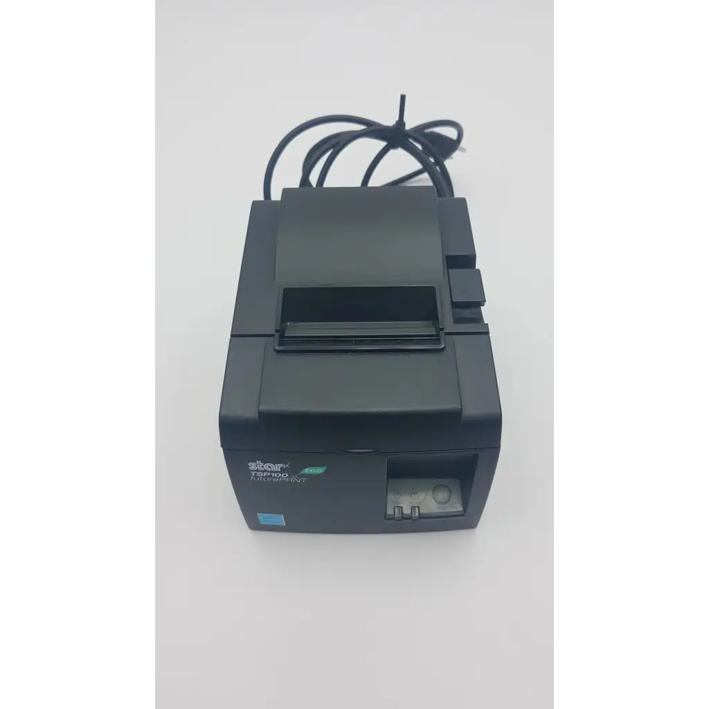 Black star tsp100 future prnt thermal receipt printer with coiled power cable for fast printing tasks