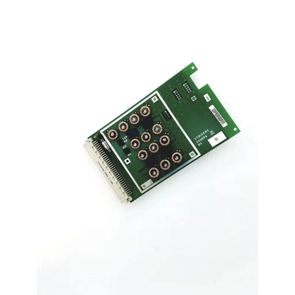 Green printed circuit board with copper connectors and white strip for stockert 336b96 ecg stim control board