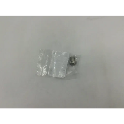 Silver metallic hexagonal bolt of storz 10315m glass window plug in clear plastic packaging