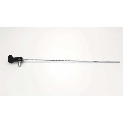 Black-handled Storz 10327 A 0° cystoscope with long perforated metallic shaft for cystoscope da24-24 use