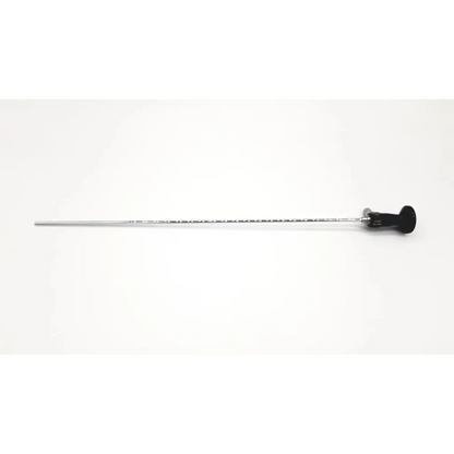 Silver surgical retractor with black ergonomic handle for Storz 10327 A 0° cystoscope da24-24 use