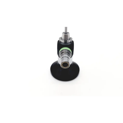 Black and silver Storz 27023 A 0° uretero-renoscope da24-22 with green accent ring for precise surgical use