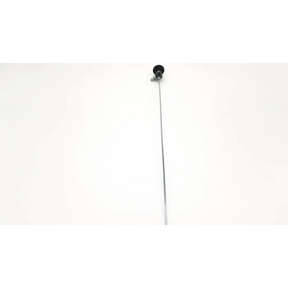 A sleek metallic bicycle cable with a black rubber cap for the storz 27023 a 0° uretero-renoscope da24-22