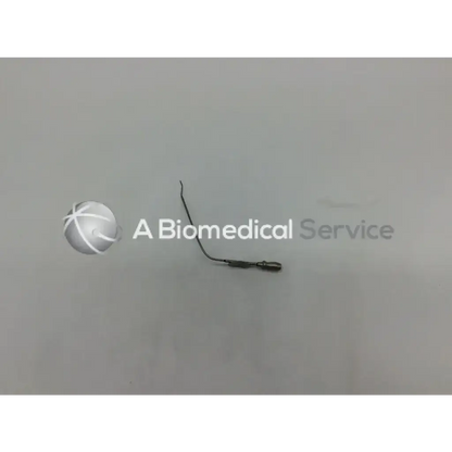 Curved metallic storz n1698 suction irrigation cannula tube with slender handle and tapered tip stainless steel surgical instrument