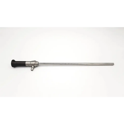 Stryker 10mm 0° endoscope with black ergonomic handle and polished stainless steel shaft model da46-88