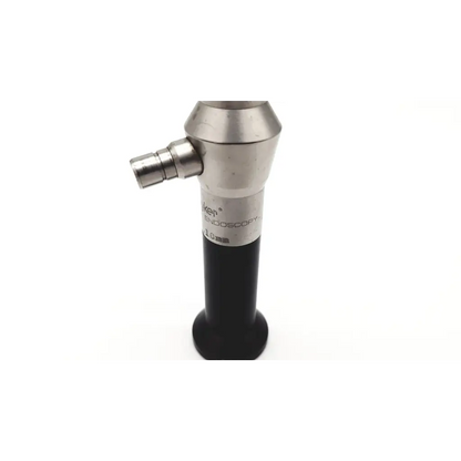 Silver and black metallic handle stryker 10mm 30° endoscope labeled kiken endoscopy 1.0mm for medical use