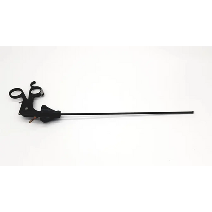 Black surgical scissors with long ergonomic handle designed for precision use in stryker 134 degrees autoclave da46-10