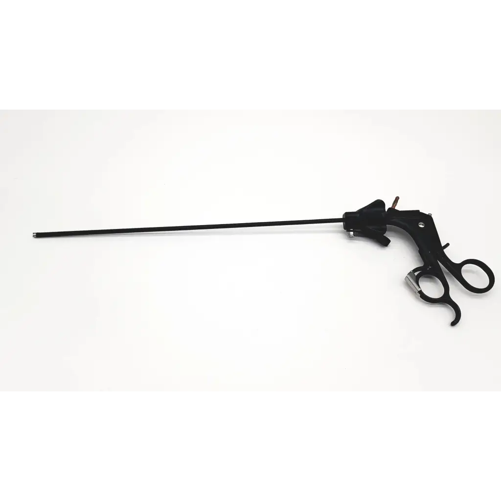 Black surgical instrument with ergonomic handle and two circular grips for stryker 134 degrees autoclave da46-10