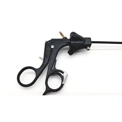 Black Stryker 134 degrees autoclave da46-10 surgical instrument with ergonomic handles and slender articulated shaft