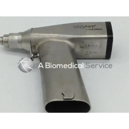 Stryker 2102 drill orthopedic trauma with metallic silver body and black accents for orthopedic trauma use