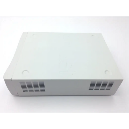 White plastic dvd player with vented sides and rounded corners for stryker sidne suite control system integration