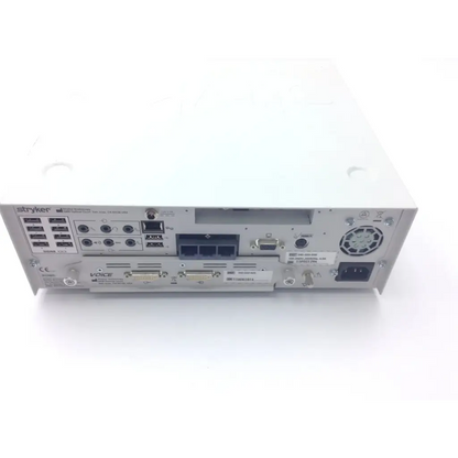 Silver stryker 240-020-900 sidne suite control system back with multiple ports and ventilation grille for integrated control
