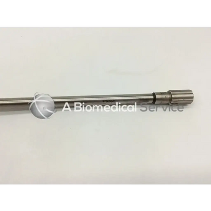 Stryker 250.070.405 cannula ad5-7 with sleek metallic polished stainless steel shaft and threaded end cap in silver