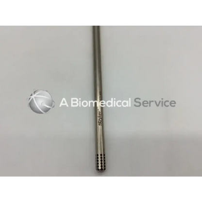 Stryker 250.070.405 stainless steel cannula ad5-7 with textured grip and perforated tip for precision surgical use