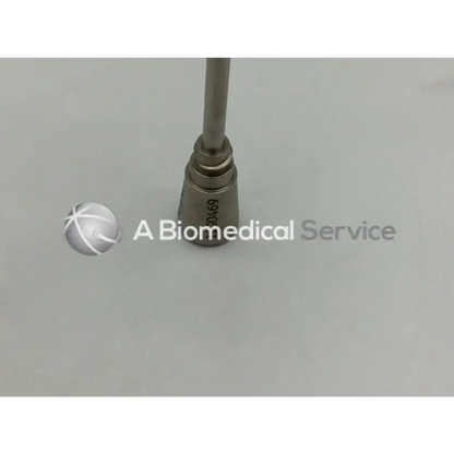 Silver surgical arthroscopic trocar ad5-270 with cylindrical shaft and threaded base marked 30469 by stryker
