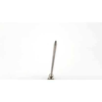 Silver precision screwdriver bit with pointed tip and textured shaft for stryker 275-722-200 arthroscopy instrument obtrurator