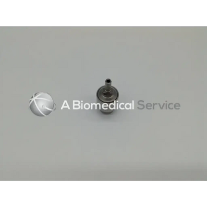 Silver metallic jacobs drill chuck with 1/4 inch reamer stem attachment threaded top for medical use