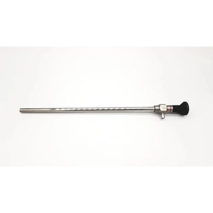 Stryker 380-10 stainless steel degree 10mm laparoscope with black ergonomic handle for medical healthcare use