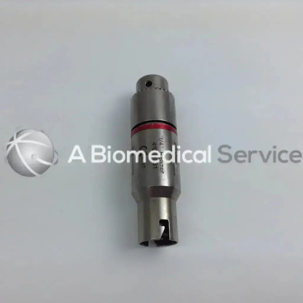 Silver metallic cordless driver from stryker 4505 system 8 driver set with red band and aesculap case engraving