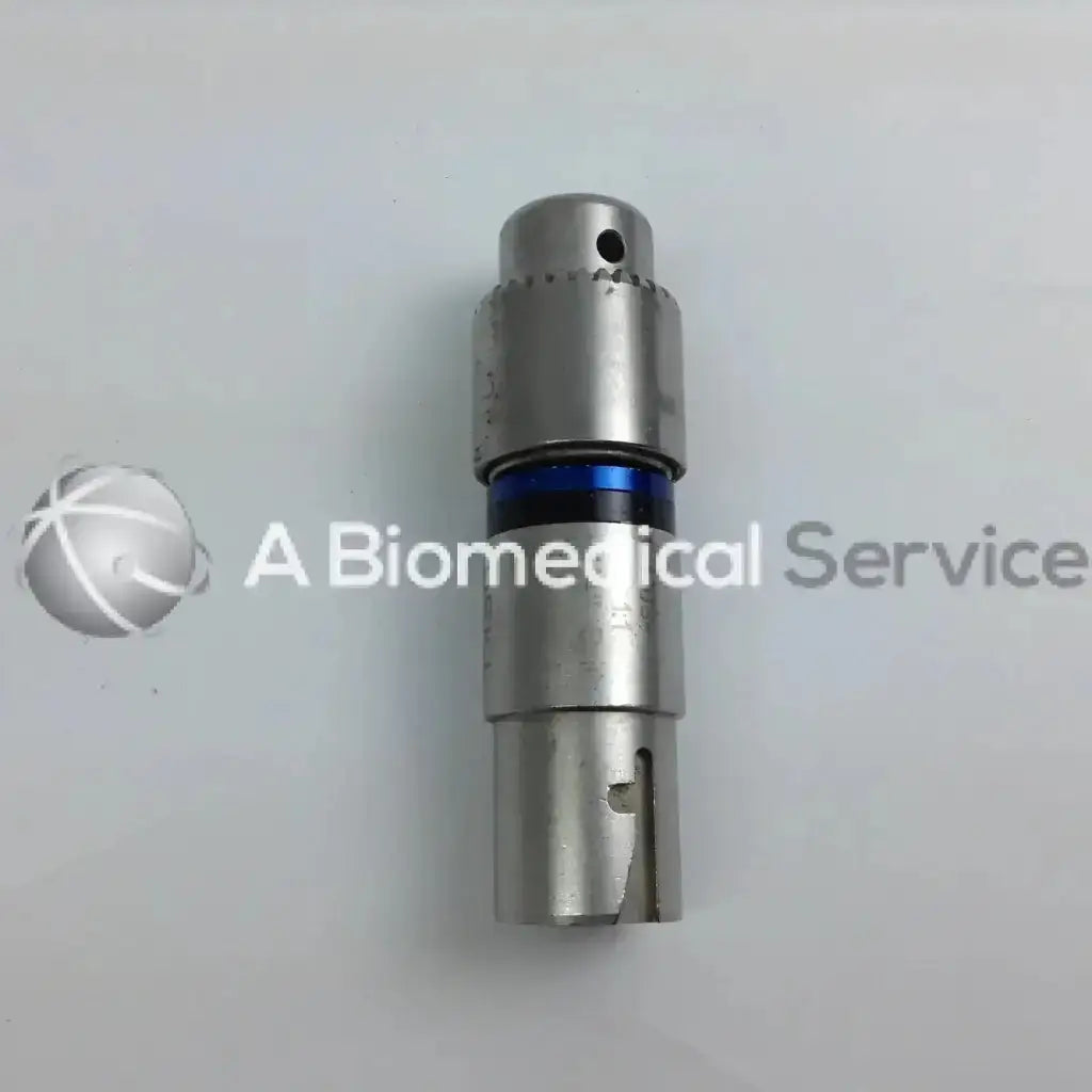 Silver metallic cordless driver with blue ring accent in the stryker 4505 system 8 driver set with aesculap case
