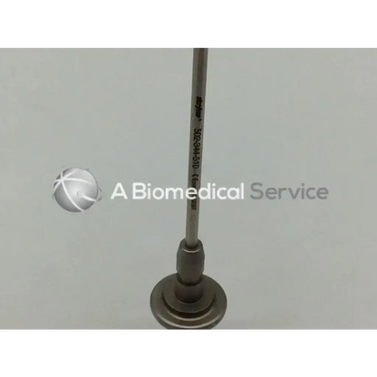 Metallic autoclavable obturator stryker 502-344-510 with slender cylindrical shaft and flared base for surgical use