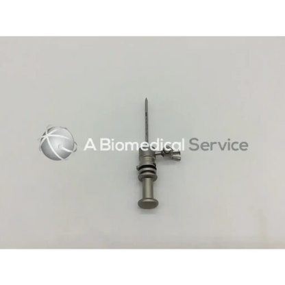 Silver surgical needle guide with threaded shaft and adjustable mechanism prefibered tube compatible by stryker