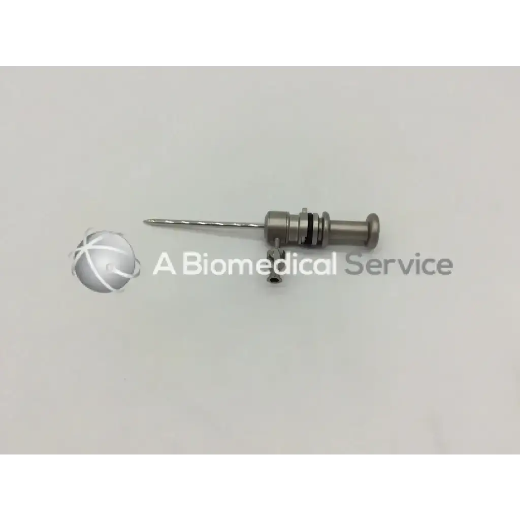 Stainless steel stryker 502-344-530 surgical needle with threaded shaft and cylindrical handle prefibered tube compatible