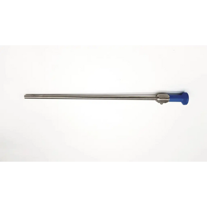 Stryker 502-457-010 10mm laparoscope autoclavable with silver metallic shaft and blue ergonomic handle