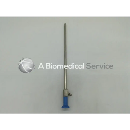 Stryker Ideal Eyes autoclavable laparoscope 10mm 0º with a sleek metallic shaft and blue ergonomic handle