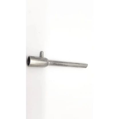 Silver metallic pipe wrench with cylindrical handle and adjustable jaw fits green burs for stryker 6.0mm cannula fits