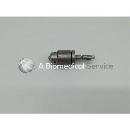Silver metallic surgical drill bit with cylindrical body and threaded shaft for stryker 6203-131-000 jacobs chuck