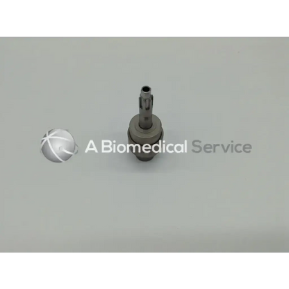 Silver metallic medical device component with threaded shaft and cylindrical base for stryker 6203-160-000 trinkle attachment ad5=664 box=12 1-10-23-2nj