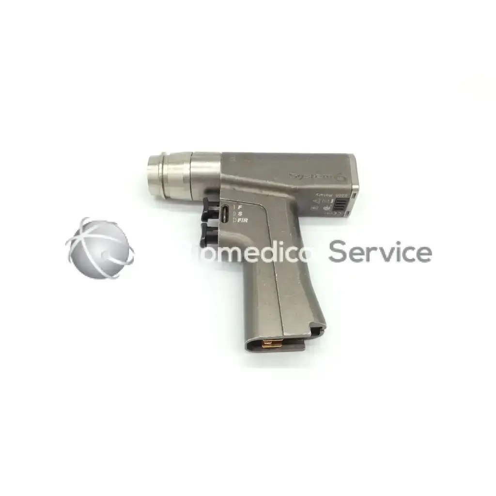 Stryker 6205 system 6 dual trigger rotary handpiece in gray metal with ergonomic grip for precise surgical use