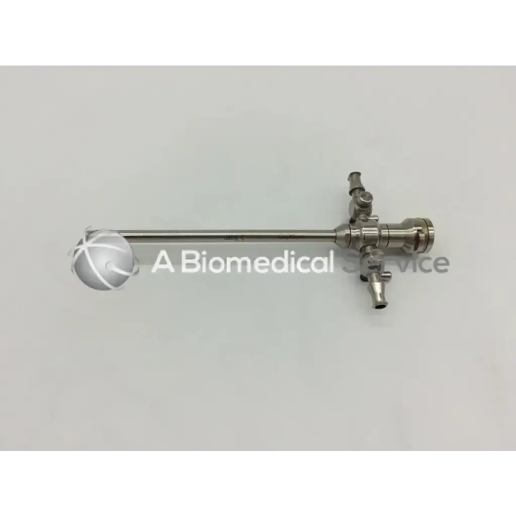 Stryker 747-031-550 stainless steel 8mm cannula with long slender shaft and articulated joints at handle end