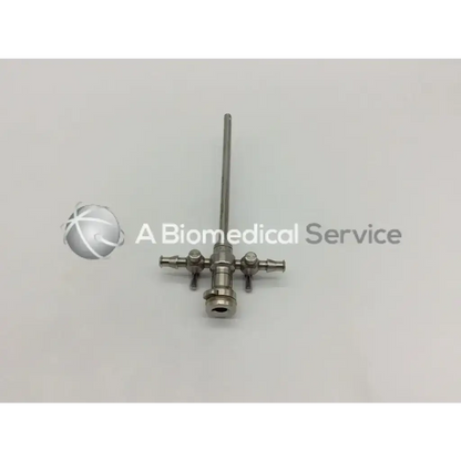 Stryker 747-031-550 stainless steel 5.8mm cannula with long slender shaft and three adjustable ports base for surgical use