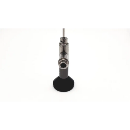 Stryker 99ec10964 2.7mm endoscopy instrument with black rubber tip metallic shaft and threaded connections for 7mm endoscopy