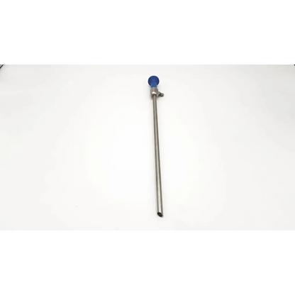 Stryker autoclavable stainless steel surgical instrument with blue cap and threaded connector for medical use