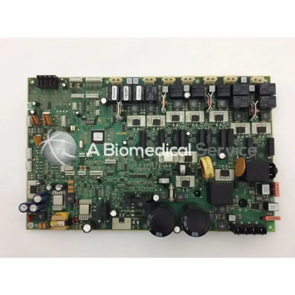Green rectangular stryker cstpq cstp469 control board with black and silver electronic components and connectors
