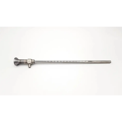 Silver metallic stryker endoscopy 380-10 0° laparoscope with slender shaft and flared tip for surgical use da46-91