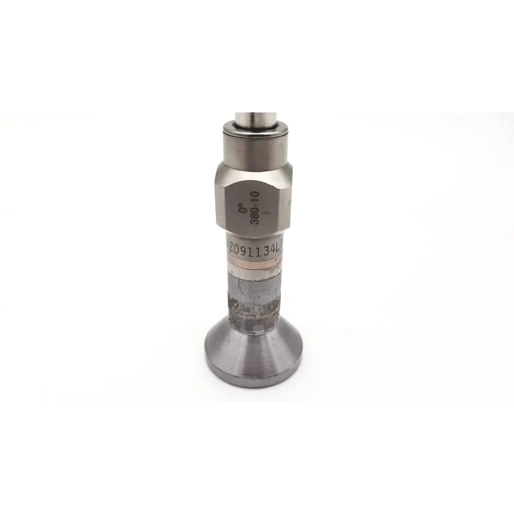 Silver metallic cylindrical gauge with hexagonal head and engraved markings for stryker endoscopy laparoscope da46-91
