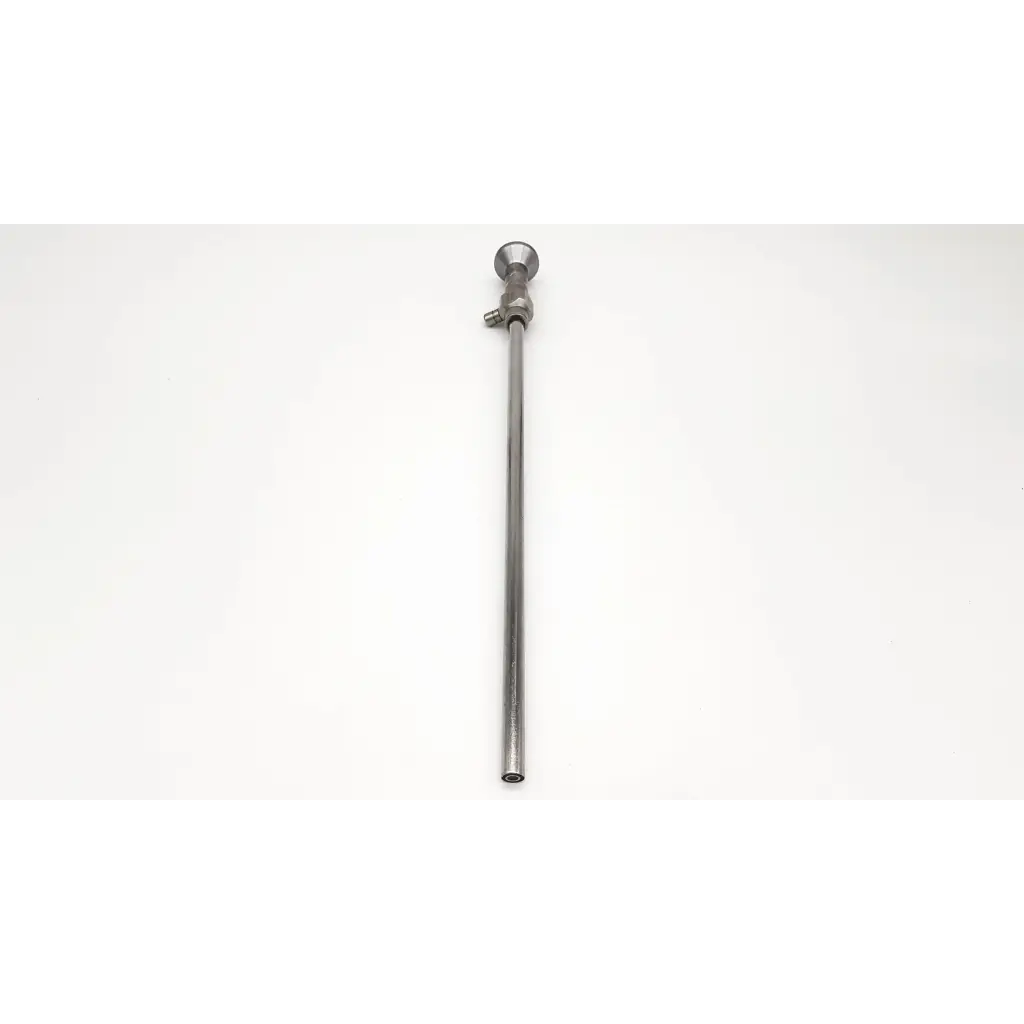 Silver metallic stryker endoscopy 380-10 0° laparoscope with cylindrical shaft and rounded capped tip da46-91 model