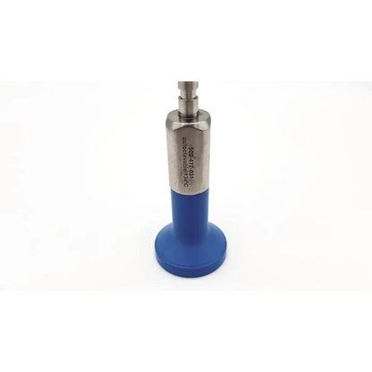 Blue rubber base with metallic cylindrical shaft engraved with s0247-3a1 auicobraviser g.c for stryker endoscopy 30° 4mm autoclave