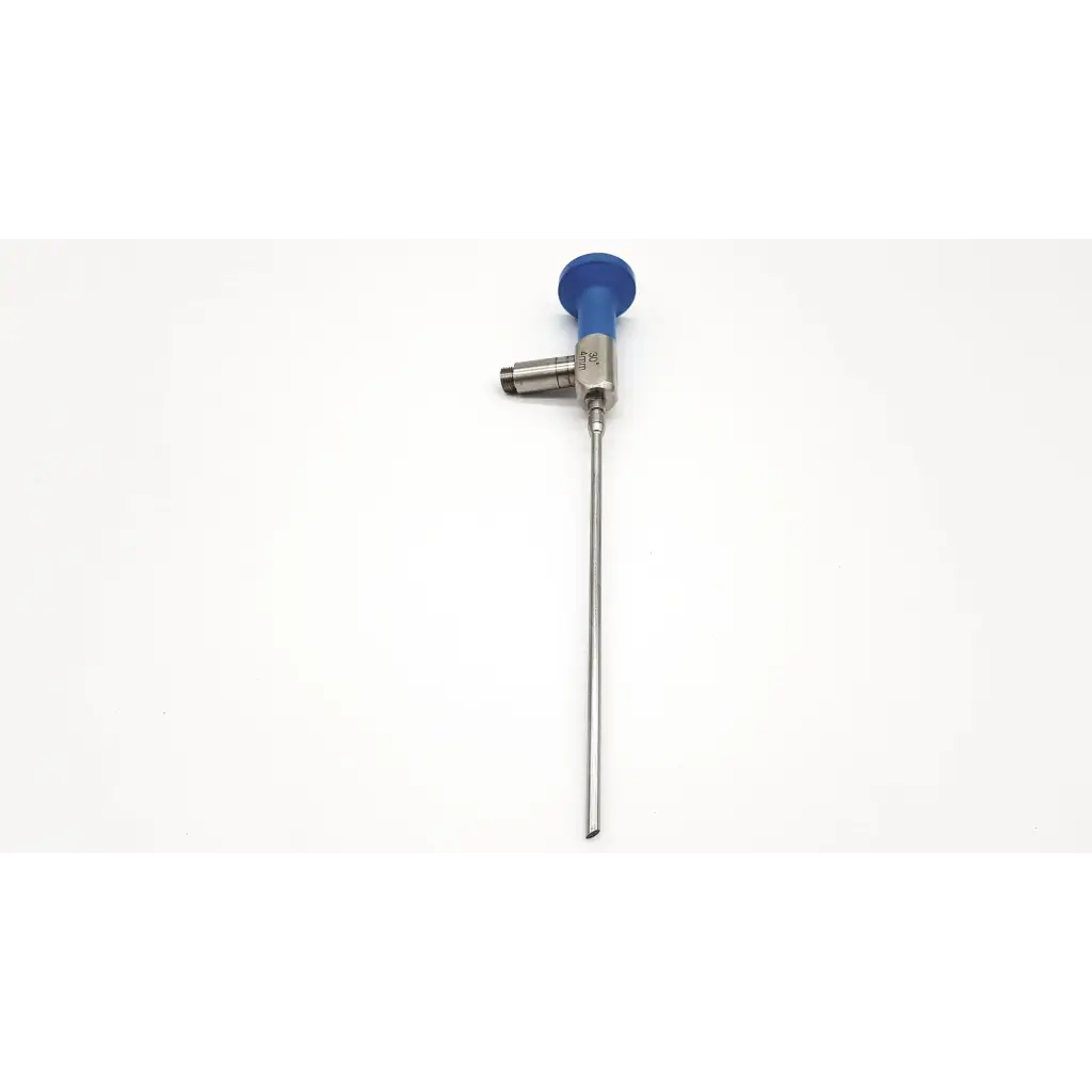 Blue-handled stryker endoscopy 30° 4mm autoclave surgical endoscope with metallic shaft for precise visualization