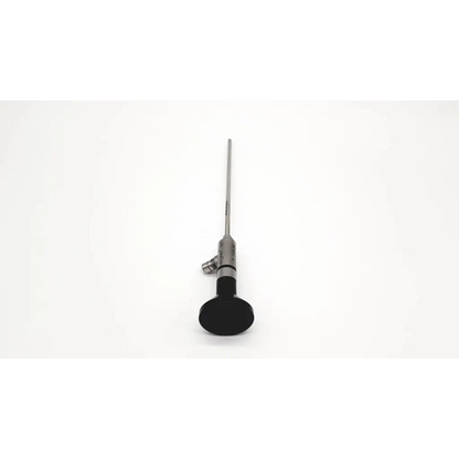 Silver stryker endoscopy 30° arthroscope da24-30 with black circular handle and metallic shaft for precision surgery