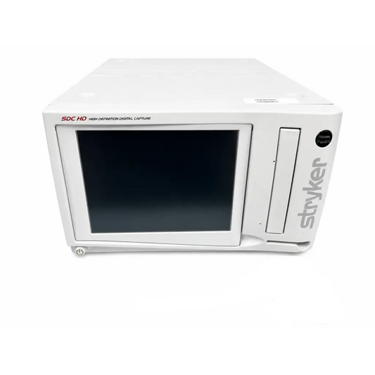 White stryker sdc hd digital capture device with black screen and silver branding for flat-rate repair service