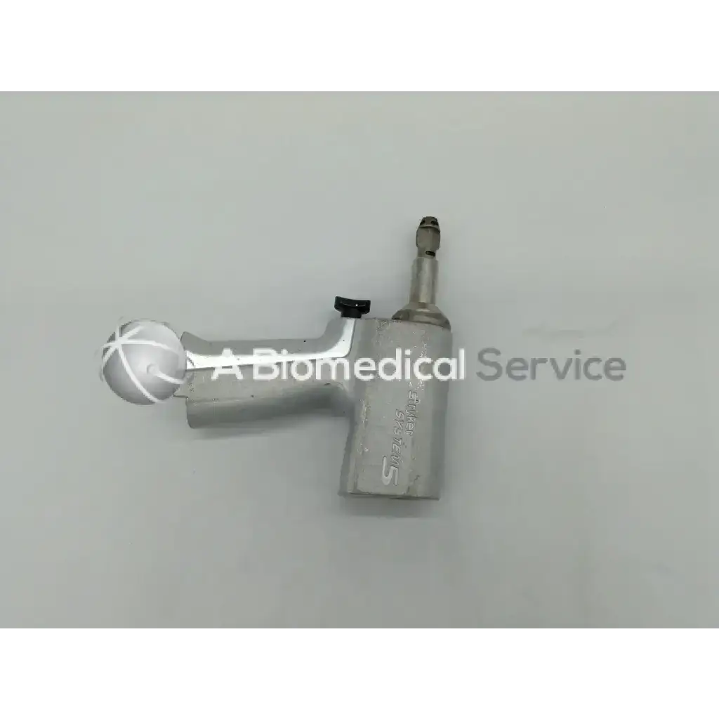 Silver snap-on air impact wrench with spherical grip and black trigger for stryker system 5 orthopedic reciprocating saw handpiece 4206