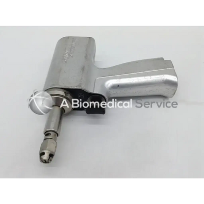 Stryker system 5 orthopedic reciprocating saw handpiece 4206 silver metallic surgical drill with textured grip and black trigger